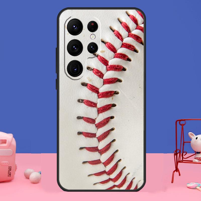 Baseball Case For Samsung Galaxy S23 S24 Ultra S21 S22 Plus Note 20 Note 10 S8 S9 S10 S20 FE Cover