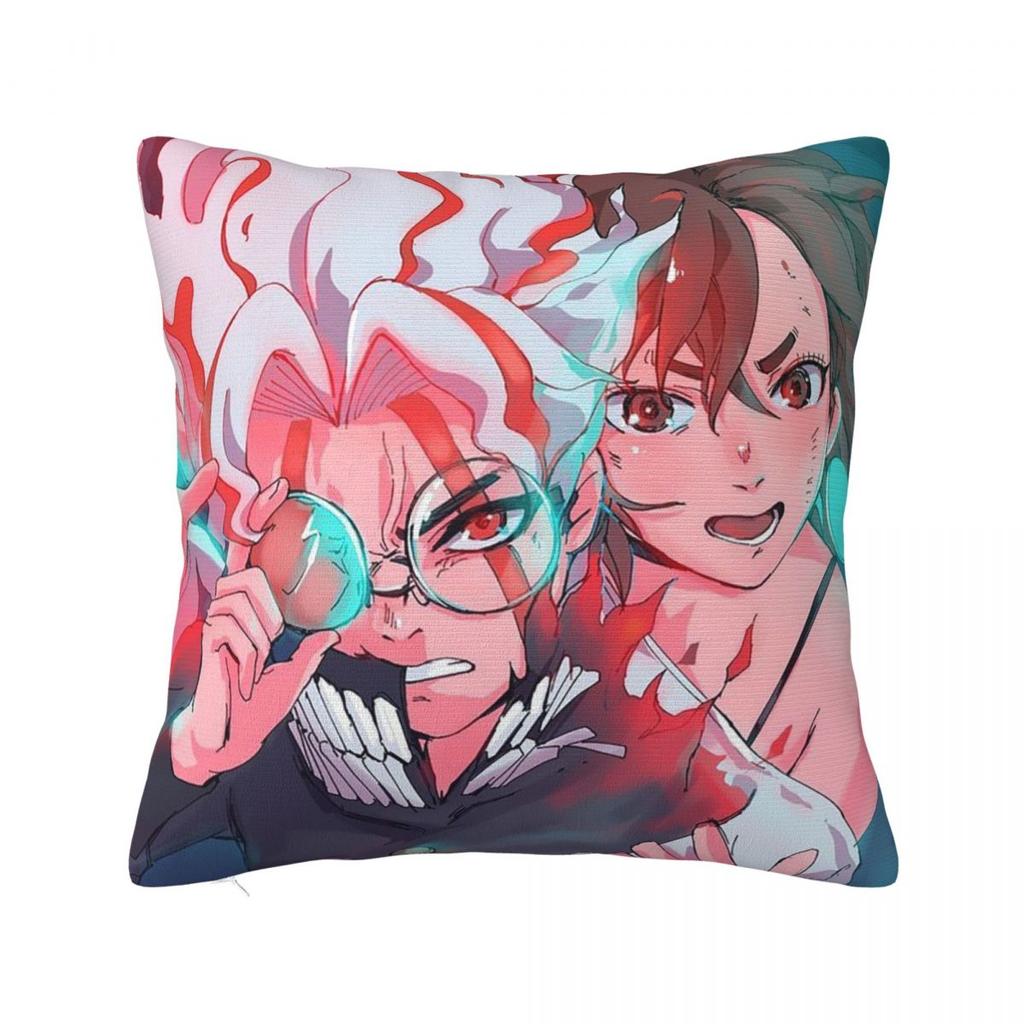 Anime Dandadans Square Pillowcase Cushion Cover Pillow Case Throw Pillow Cover for Home Bedroom Car