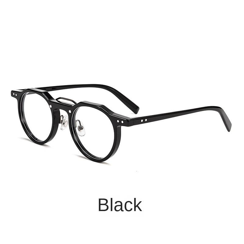 

Japanese Designer Luxury Acetate Optical Prescription Eyeglass Frame High Quality Polygonal Retro Myopia Eyeglass Frame KBT98002 чорний