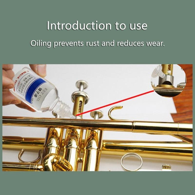 30ml Saxophone Valves Key Oil Piston Valves Lubricating Oil Musical Instrument Key Oil Instrument Cleaning Care Tool