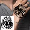 1 Sheet Graffiti Anchor Compass Temporary Tattoos For Adults Hands Necks Ankle, Fake Tattoo Stickers Waterproof Realistic Tatoos