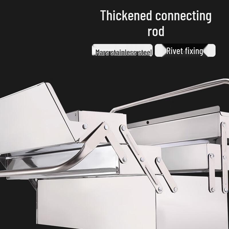 Tragbare Mehrschicht-Werkzeugkiste aus Edelstahl