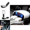 Car Charger With Led Voltage Current Display Dual Usb Fast Charging For Travel And Commuting