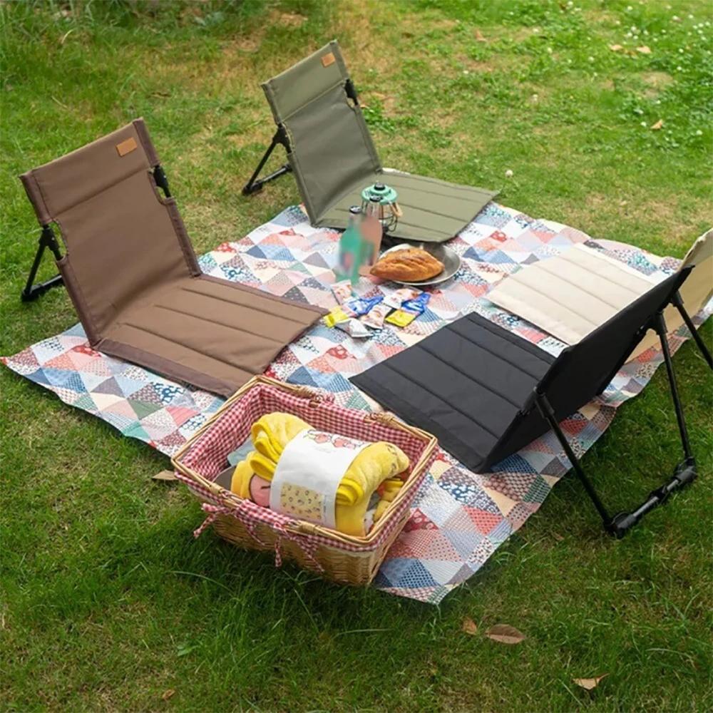 1pc Ultra Light Portable Outdoor Folding Chair a Convenient Camping Backrest Chair Lightweight Beach Chair for Gardens Made marrone