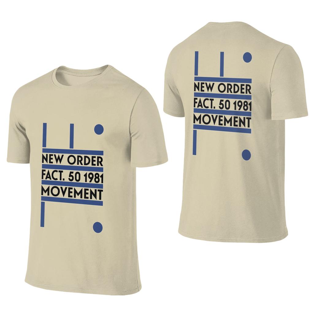 100 Cotton New Order Moveunisext Tshirt Unisexs Double Sided T Shirt Unisex Oneck Summer Shirts Tops Oversized
