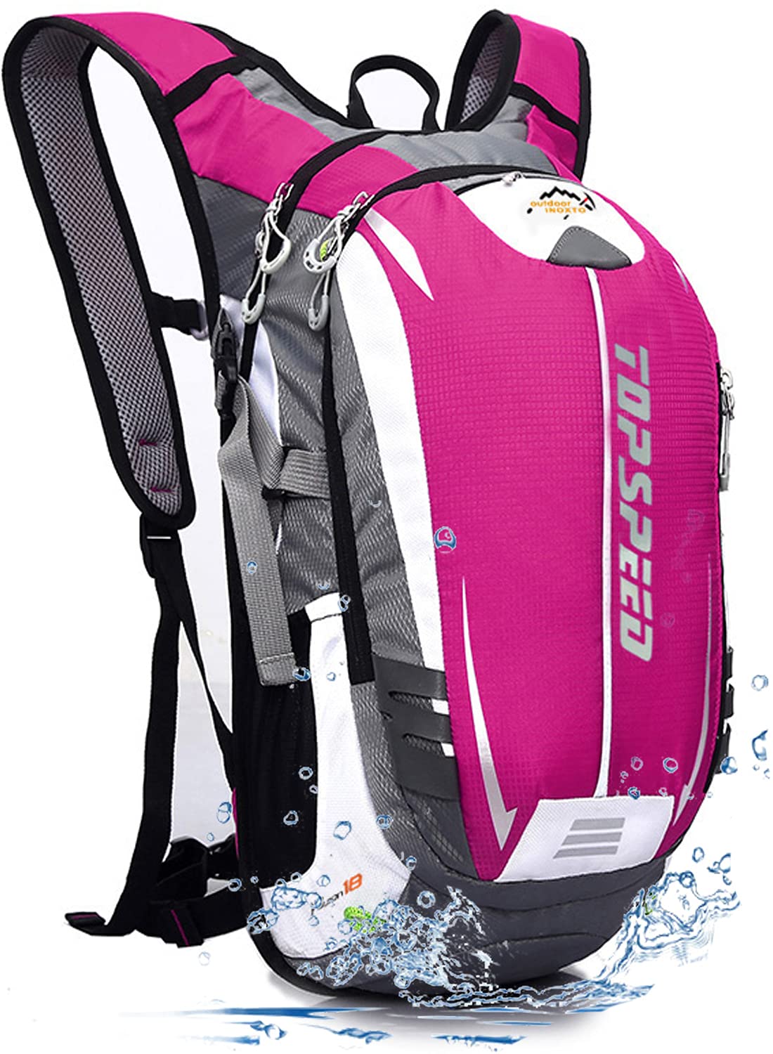 

Climbing Backpack 18L Large Capacity Rucksack Lightweight Travel Bicycle Bag Breathable Cycling Bag Backpack Multifunctional Hiking Daypack Unisex розовый