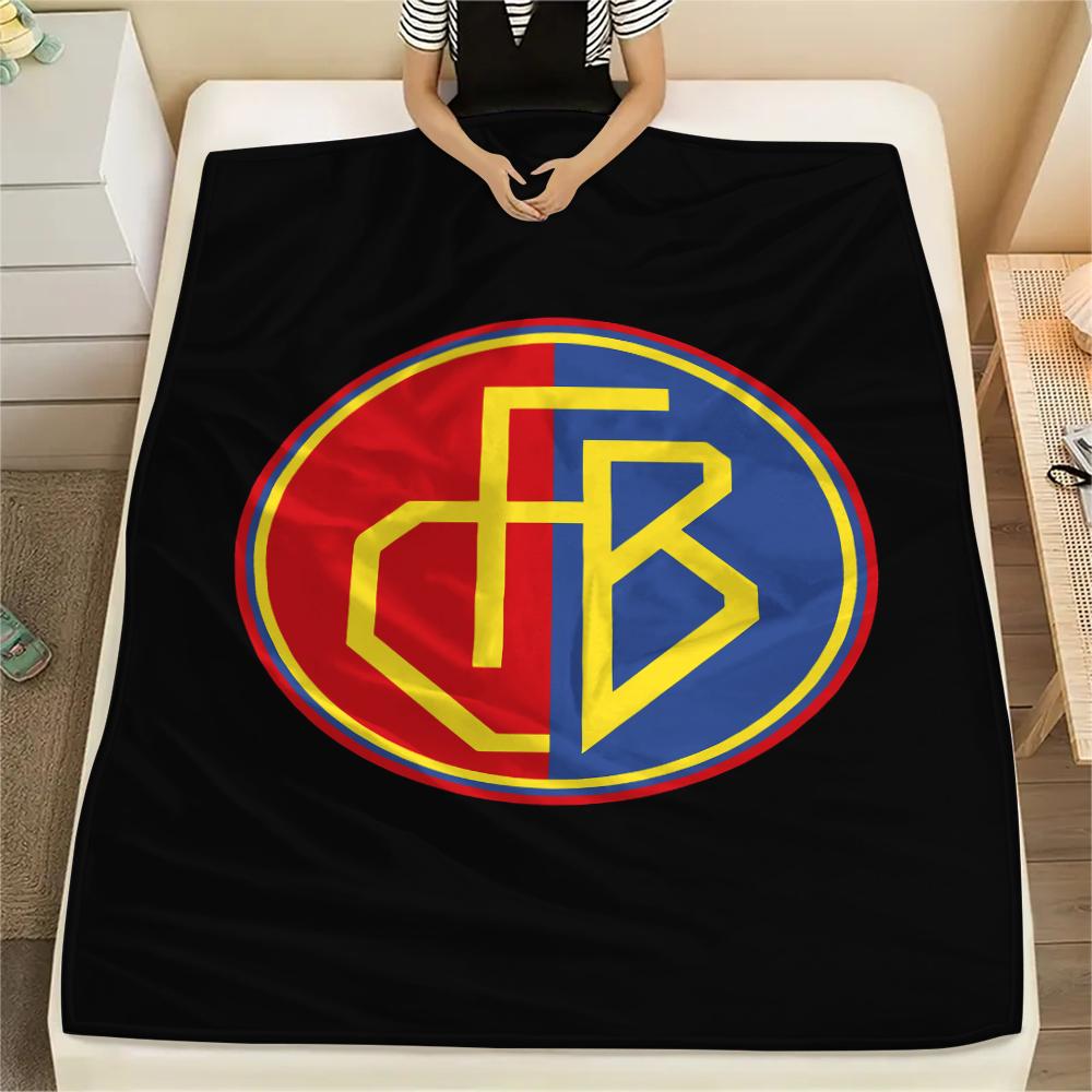 

1PC Footballclub Basel Print Flannel Blanket, High quality All Seasons, Home Decor, Warmth and Comfort, Perfect for Christmas Gifts 150cm x 200cm
