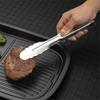 Pinças de Alimentos de Aço Inoxidável com Pegador Antiderrapante Pinças para Servir Pão Resistentes ao Calor à Prova de Ferrugem Polidas ao Espelho Utensílios de Cozinha para Churrasco Buffet Cozinha