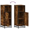 Bathroom Cabinet Smoked Oak 35 X 37.5 X 100 Cm Wood Based Panel