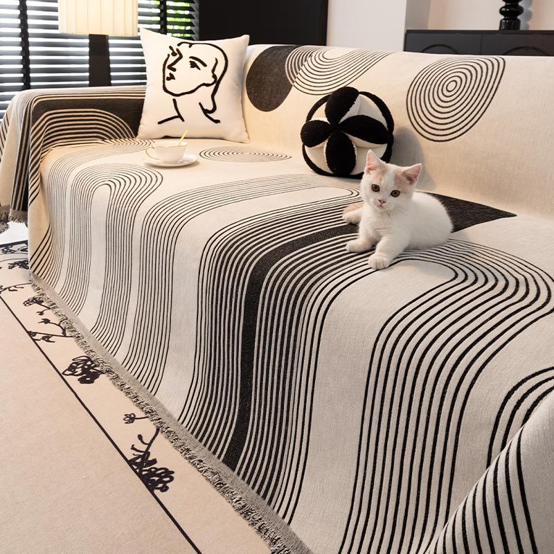 

Чехол для дивана из шенилла, высококачественный моющийся чехол для дивана, универсальный для всех сезонов, устойчивый к пятнам и когтям кошки, полотенце для дивана 180*380cm