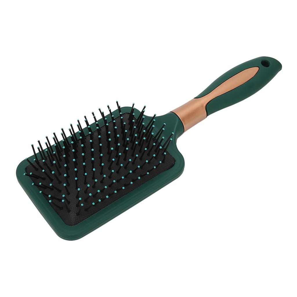 Paddle Hairbrush Hair Smoothing Straightening Detangling Cushioned Pad Durable ABS Silicone Detangling Brush for