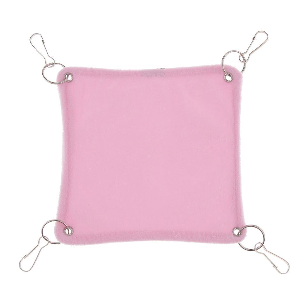 Small Animals Hammock Soft Cozy Fabric Cage Bed Hammock for Birds Parrots Hamsters Chinchillas