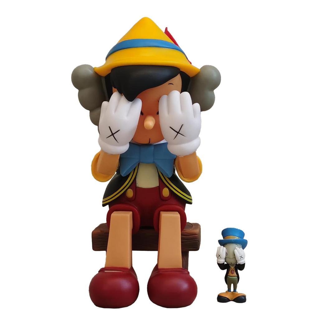 Kaws Semi-Dissected Bear Figure Ornament - Trendy Decorative Toy for Living Room Collection Gift