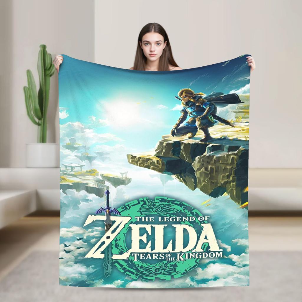 Games Link Z-Zeldas Blankets Flannel Super Warm Throw Blankets for Bedding Couch Bedspread