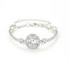 Chic Rhinestone Zircon Jewelry Set: Necklace, Earrings, Ring & Watch for Women