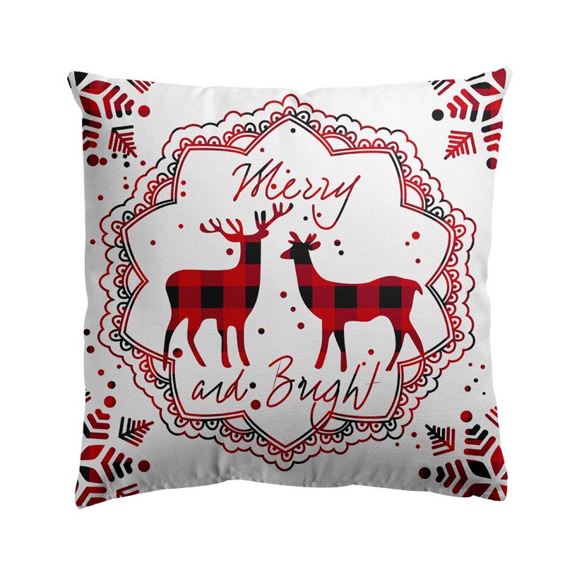 Christmas Merry Christmas Pillowcase Festive Home Decoration Sofa Pillow Cushion Cover