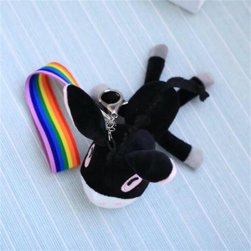 

Черный ослик телефонная цепочка вешалка шея креативная мягкая игрушка вешалка подарок на день рождения подруги 10CM