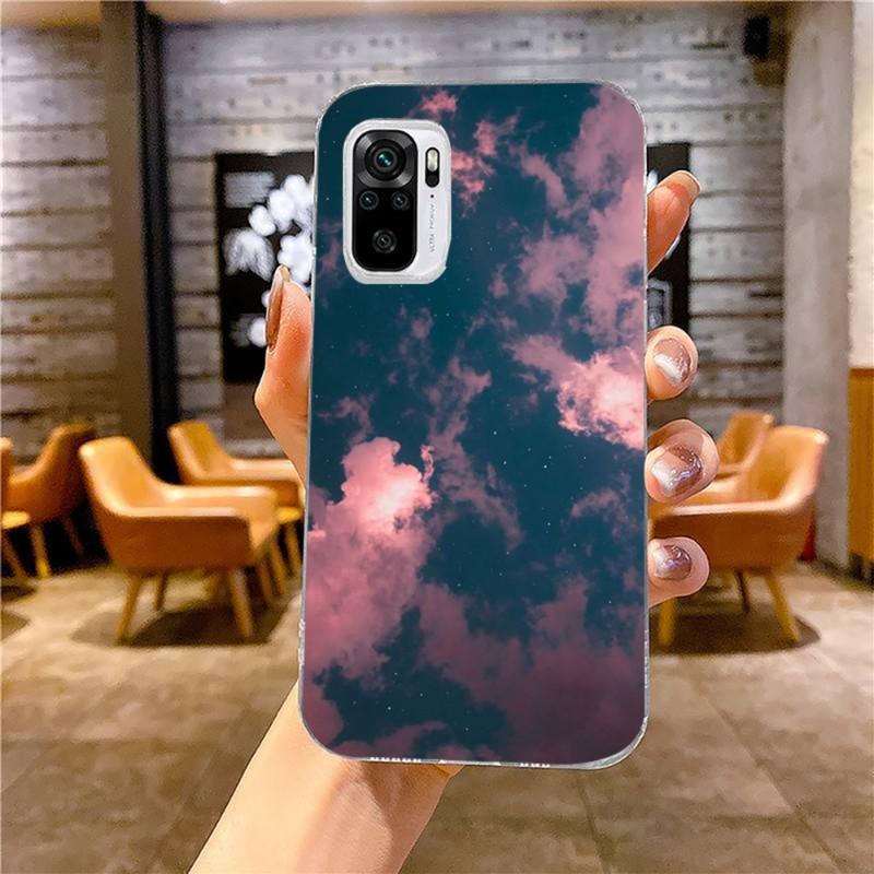 Kawaii Sky Space Soft Phone Case For Xiaomi 12 11T 10 9 Redmi Note 11 10 10S Pro Redmi 9 9A 8 Transparent Phone Cover