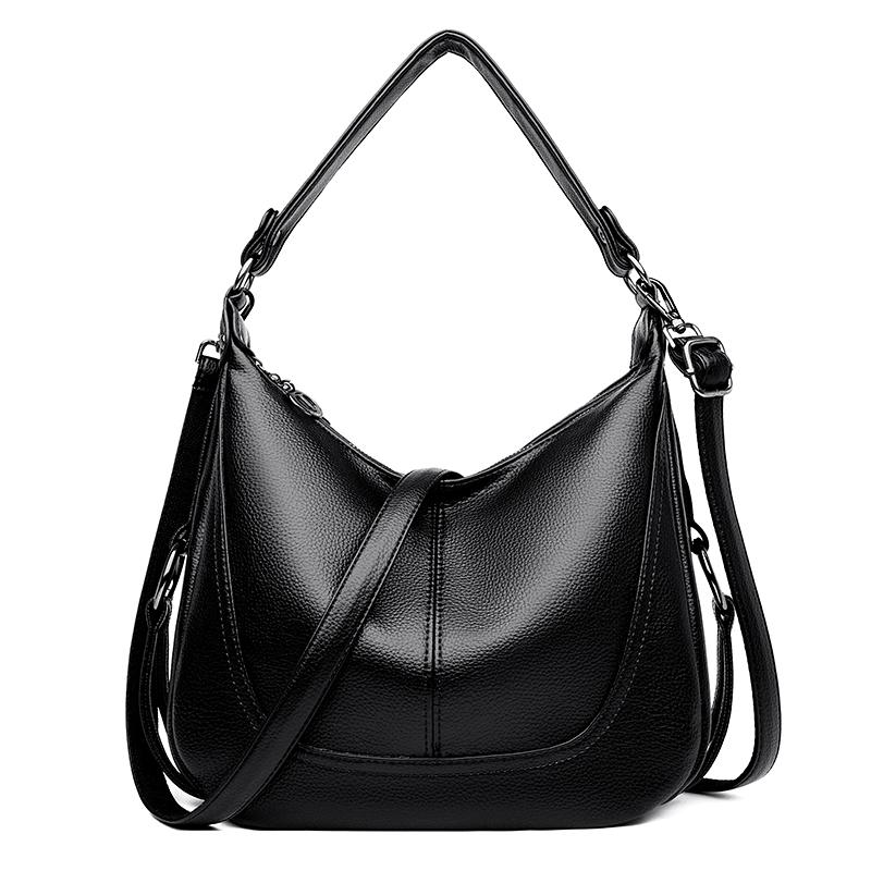 

Many Pockets Shoulder Crossbody Bags for Women 2026 Brand Leather Ladies Designr Handbags Style Messenger Bags Sac A Main wallet чёрный
