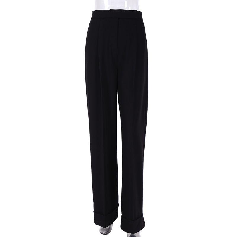 

2023 Suit Pants Loose Waist Pants Wide Leg Pants Loose Pants Black L