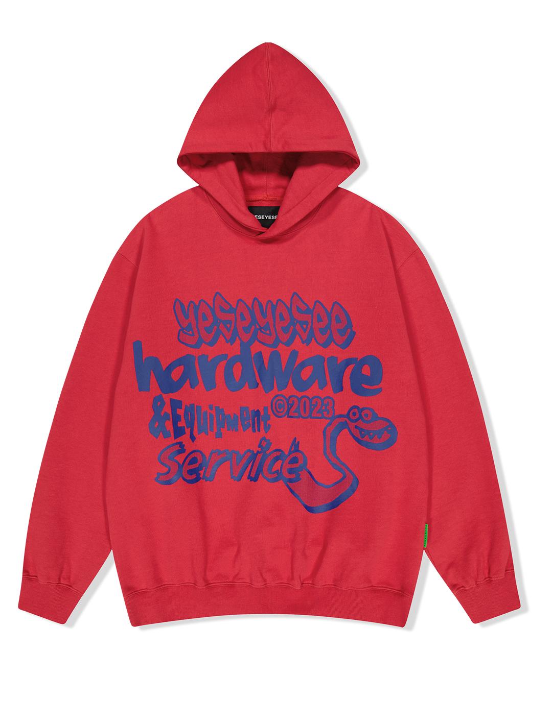 Yes Ic Y.E.S Hardware Hoodie Red L