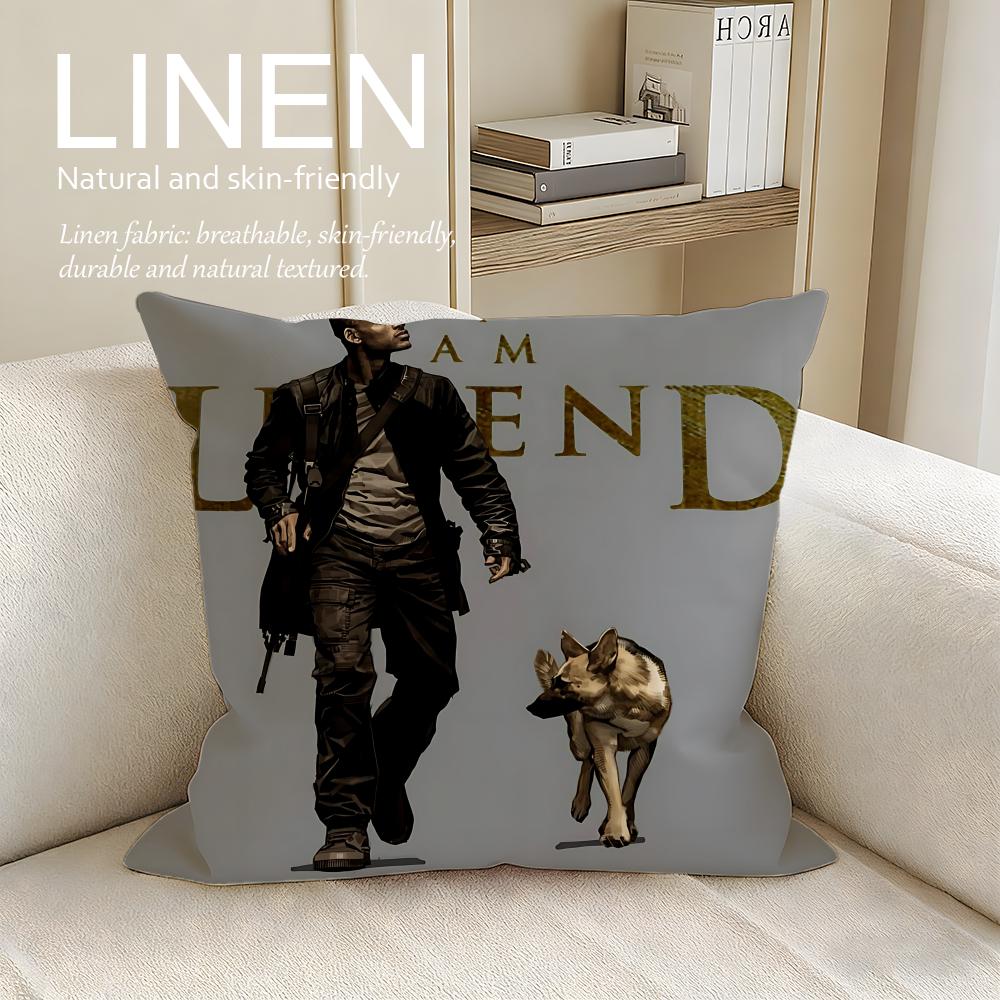 

Movie I Am Legend Cushion Cover Pillowcase Set Pcs x x Breathable Washable Sofa Cushion Cover 30X30cm