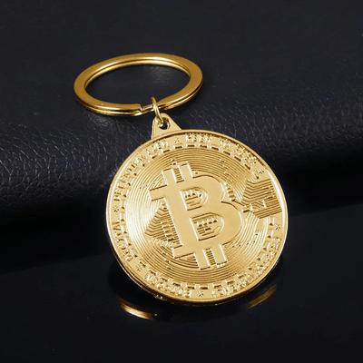 Nieuwste Bitcoin Sleutelhanger 6 Stijlen Goud en Zilver Kleuren Muziekband Sleutelhanger Hanger Vrouwen en Mannen Sieradencollectie Cadeau