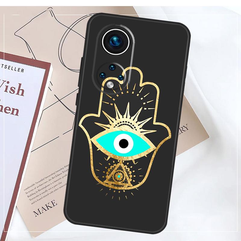 Evil Eye Hamsa Case For Honor Magic 8 7 6 5 Pro 200 400 Lite 50 70 90 X9a X9b X9c X9d X8b X8c Win RT Cover