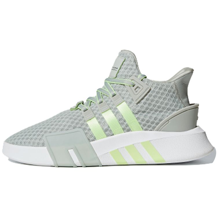 Adidas Originals Eqt Bask Adv Retro Cómodo Absorción de Impactos Antideslizante Media Caña Zapatos Casuales de Estilo de Vida Unisex Zapatos Casuales Verde Gris BD7783