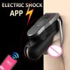 QIUI Cellmate 2 Penis Cage Electric Shock Chastity Lock Conditioning Restriction Abstinence Toys Cock Cage for Men Gay