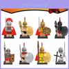 Premium Plastic Building Blocks Toy X0164 Ancient Roman Spartan Crusader Figures Set X643-650