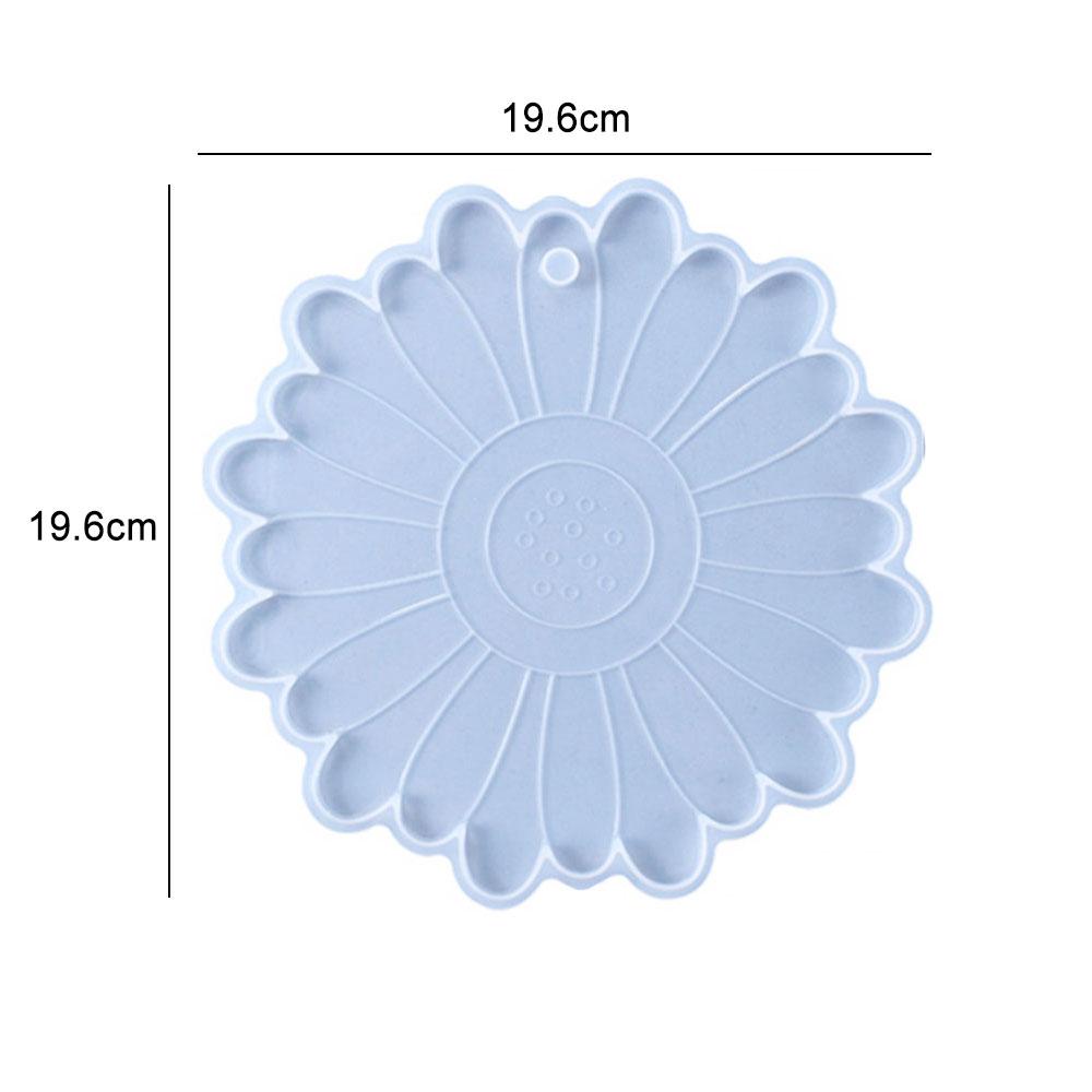 1PC DIY Round Epoxy Resin Mold Hollow Out Coaster Mandala Flower Tray Cup Mat Silicone Mould DIY Home Decor Making