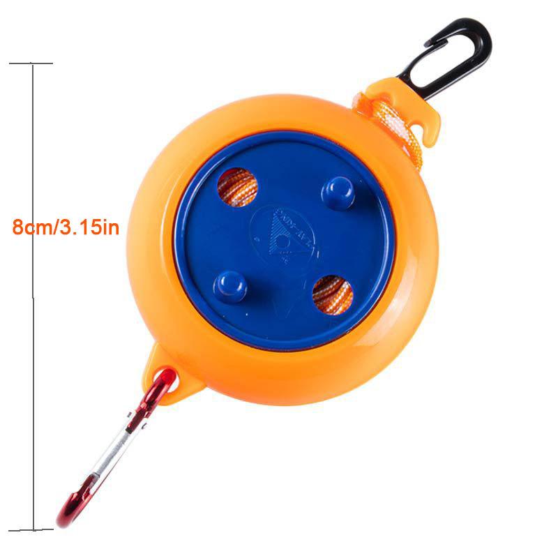 8M Portable Travel Clothesline Cord with 20Pcs Windproof Clothespins