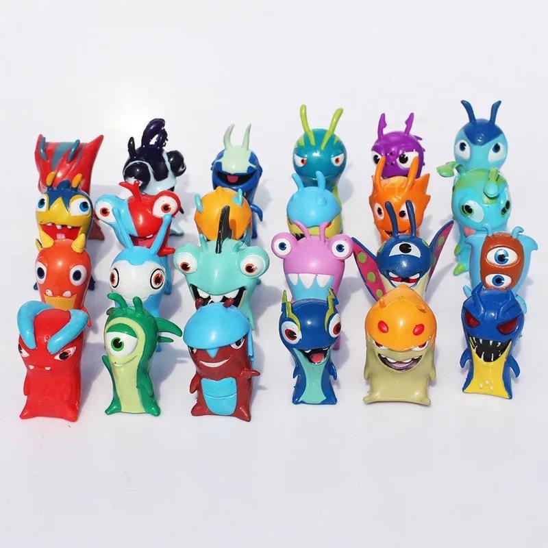 24 stuks Slugterra Slak Magisch Beest Monster Kawaii Schattig Anime Karakter Model Serie Speelgoed Cadeau Kinderen Volwassene Cartoon Elf Anime Speelgoed