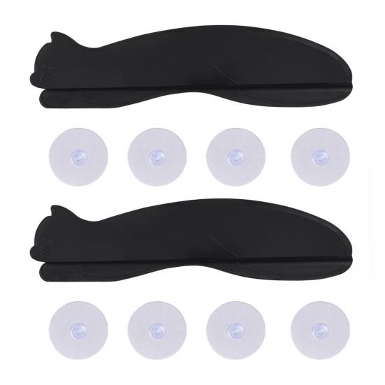 Yousheng 2 Stück Cartoon Katze Spülbecken Spritzschutz mit Saugnäpfen Gemüsewaschen Wasserspritzer Schutz Küchenarbeitsplatte Kätzchen Spritzschutzbrett