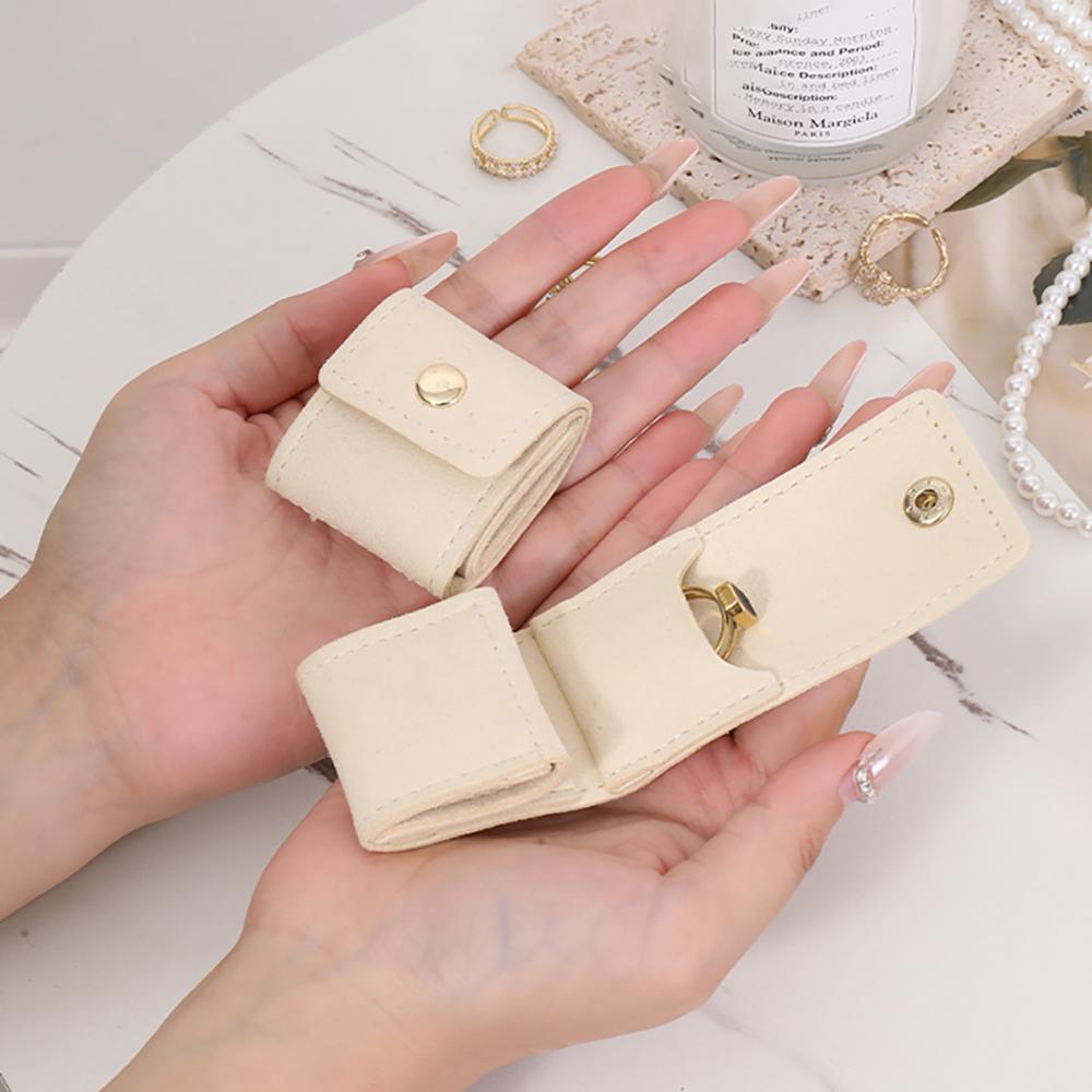 Mini travel jewelry storage bag, storage compartment, ring earring portable box, makeup bag