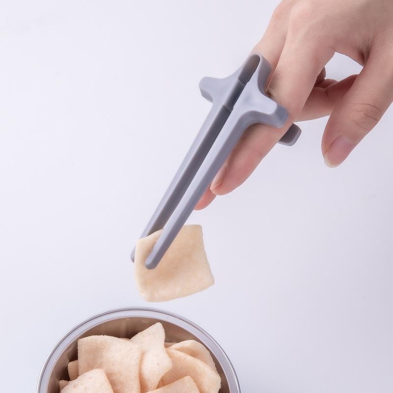 1/4 pz Clip per Snack Pigri Bacchette per Dita Mantengono le Mani Pulite Porta Patatine per Giocare Mangiatore di Cibo Monodattilo