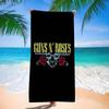 Coperta in Microfibra Band Rock G-Guns N Roses Asciugatura Rapida Teli da Spiaggia Stampa Oversize Assorbente Coperta Telo Piscina
