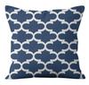 Simple Blue Printed Pillowcase Car Ornaments Office Living Room Home Pillowcase