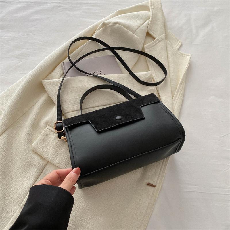 Chic Small Square Bag For Women In Black Brown Khaki Unique Stylish Design