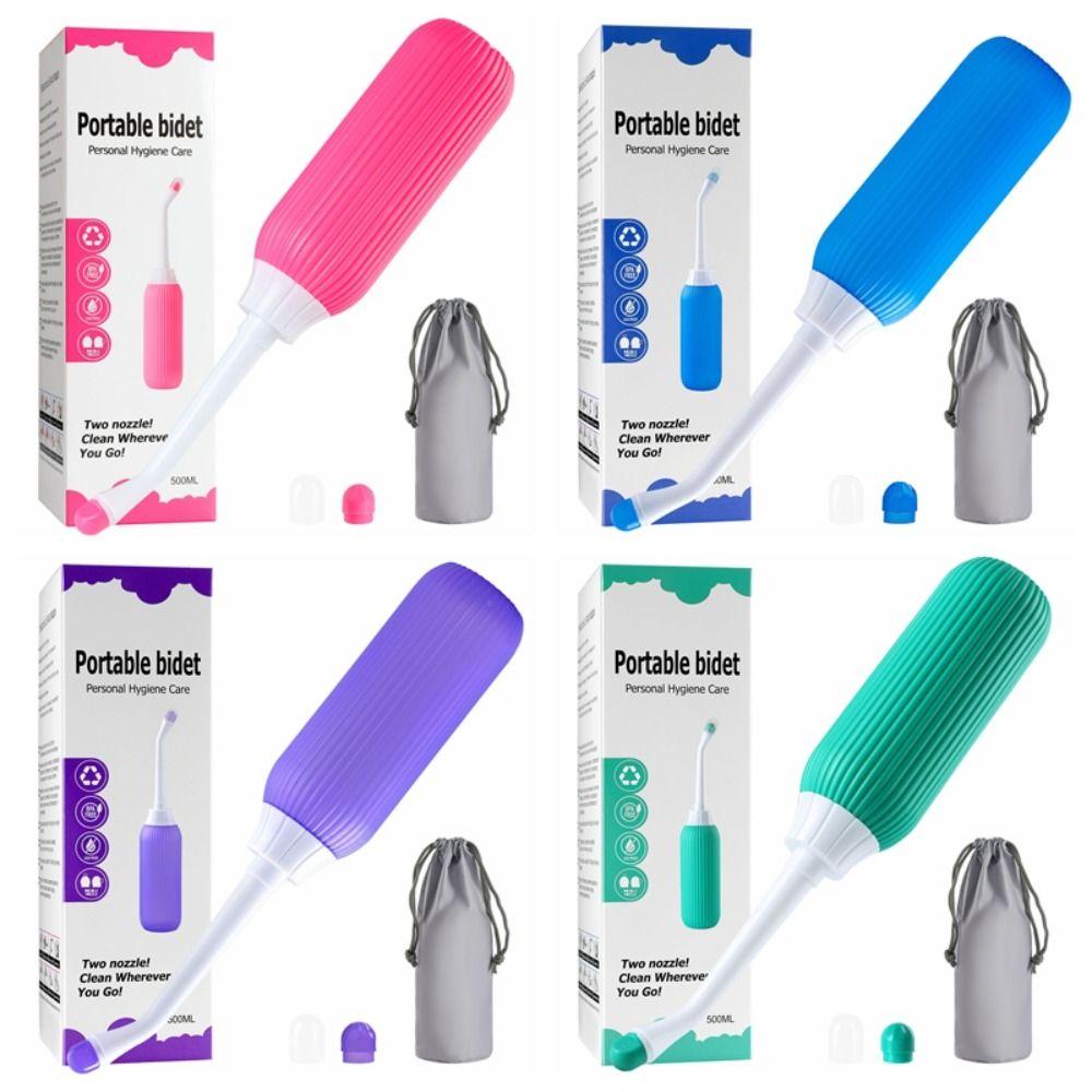 500ml Portable Bidet Spray Large Capacity Private Parts Flushing Device Travel Use