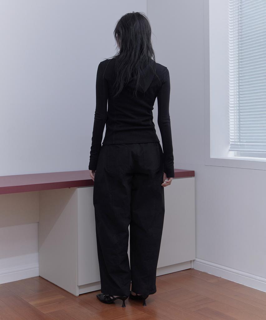 Haebeueoweil Essential Cotton Pants (Bk)