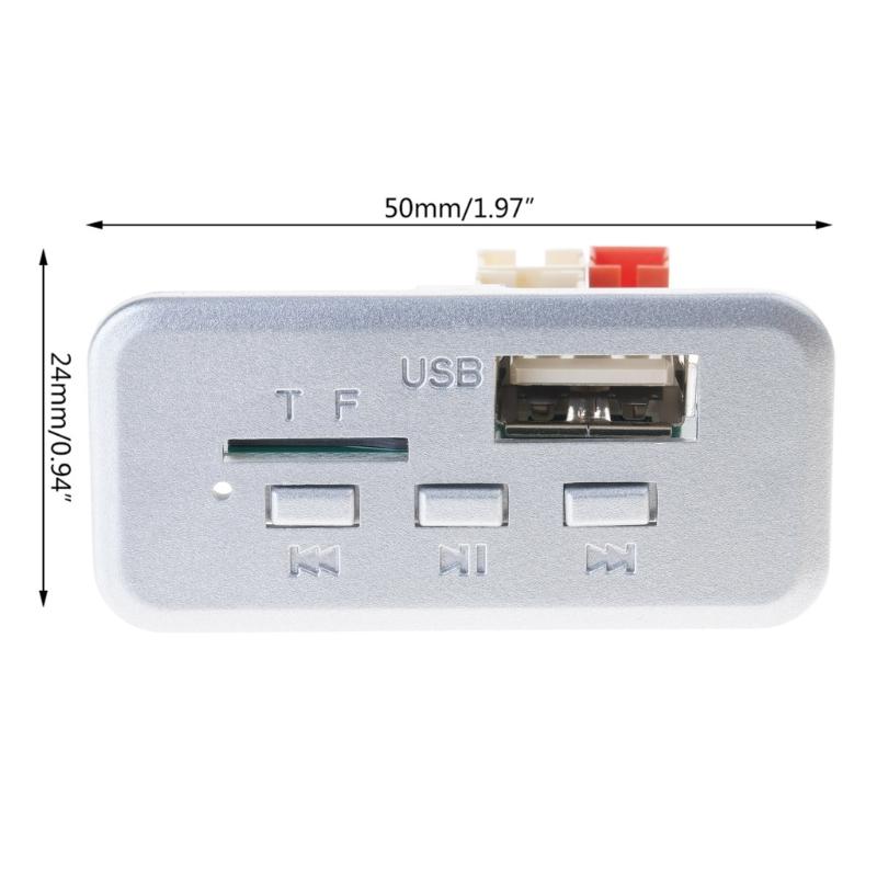 Car Radio MP3 Player 5V 12V MP3 WMA Decoder Board Wireless Audio Module Connect Tf Memory Card Up To 32gb Module