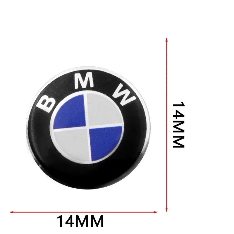 For BMW M 50 PCS 14mm Car badge Emblem car Key Sticker decoration Sticker For Bmw e46 e90 e60 e39 f30 e36 f10 f20 e87 e92 e30 e3