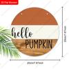 Garden decorations,autumn harvest festival decorations,wooden hanging decorative signs,"hello pumpkin"logo, 2D flat products