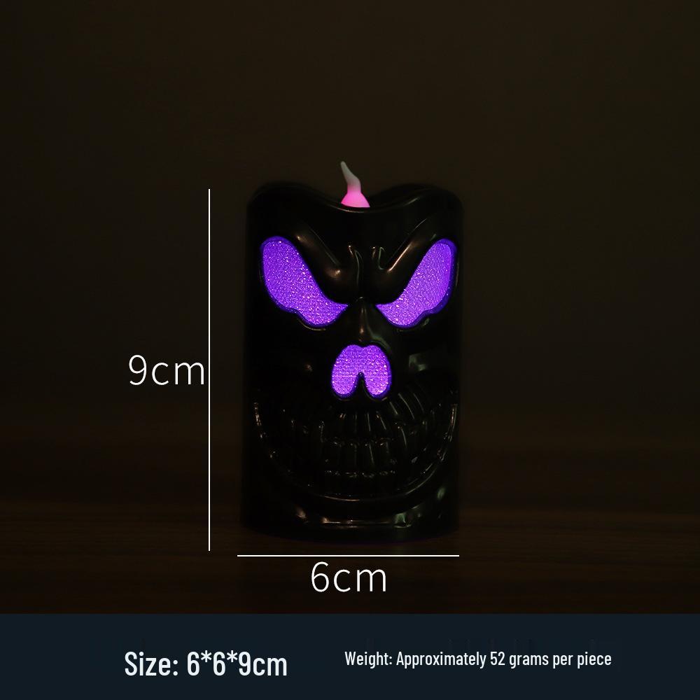 LED Halloween Pumpkin Lantern Candle Lamp – Decorative Night Light Ornament