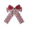 Cute Bow Cross Pendant Gothic Hair Clip Bag Charm Exquisite Lace Design Lolita Hair Accessories Japanese Style Y2K Hair Clip
