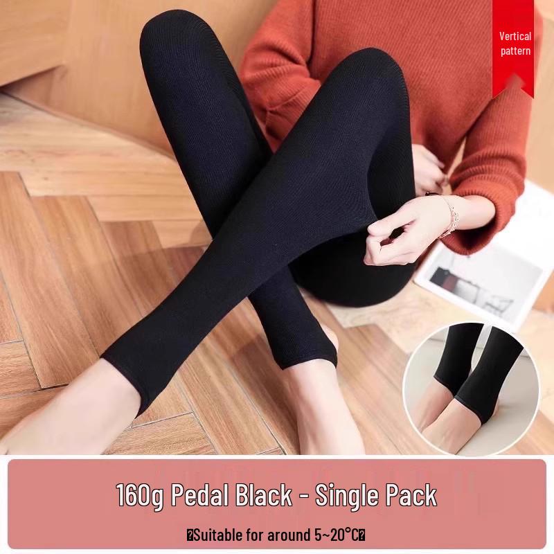 

Fleece-Lined Thermal Leggings | Autumn/Winter 2025 | Thickened Footed Tights | Plus Size Warm Cotton Pants One size (suitable for 80-110kg)
