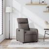 Vidaxl Foldable Armchair, Taupe Color, Upholstered In Fabric