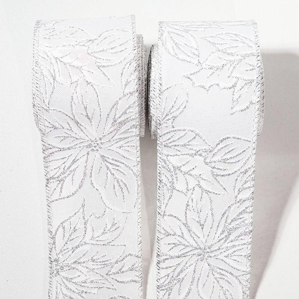 Decorative Christmas Wrapping Ribbon Fabric Trim Bow Decorative Webbing Hair Bows